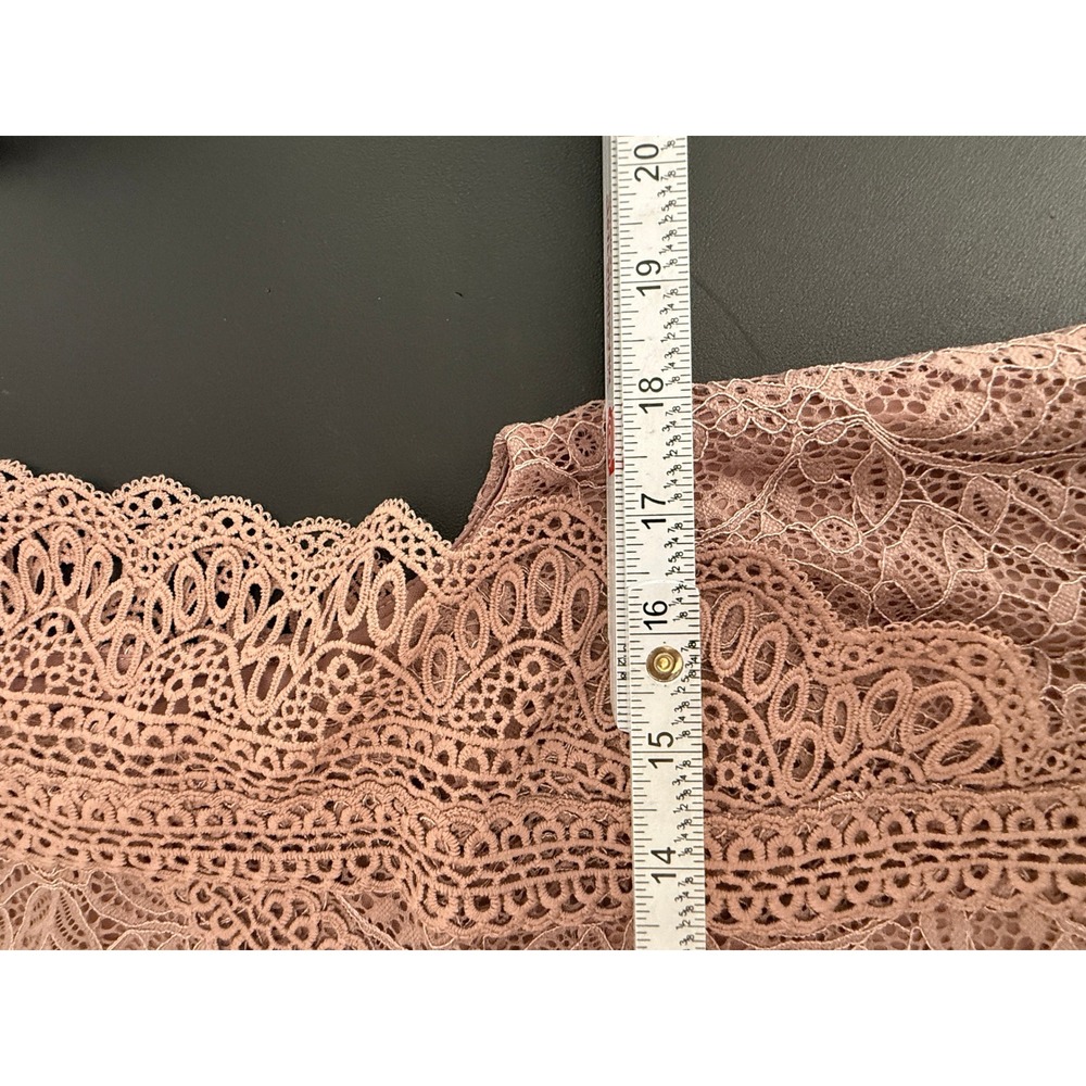 Fairy y2k Crochet Pink Top All Over Lace Sleeveless Romantic Festival Floral New - Picture 4 of 8
